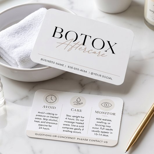 Botox-Nachbehandlung Beige Minimal Einfach Med Spa