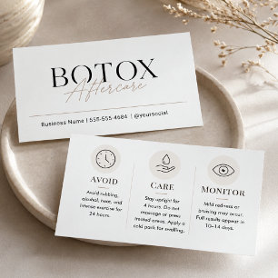 Botox Nachsorge Beige Minimal Care Vorlage