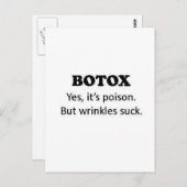 Botox Poison Postkarte (Vorne/Hinten)