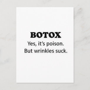 Botox Poison Postkarte
