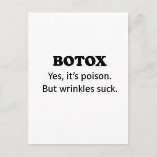 Botox Poison Postkarte