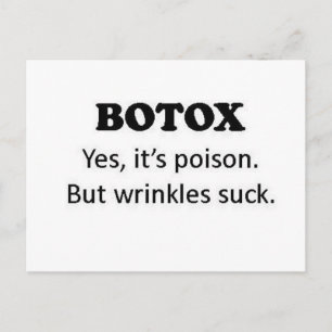 Botox Postkarte