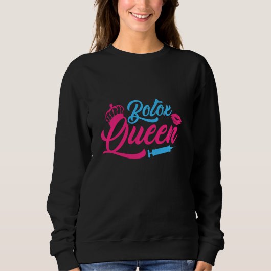 Botox Queen Injector Lip Filler Lips Operation Cos Sweatshirt (Vorderseite)