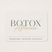 Botox Salbei Grün Minimale Pflegehinweise (Vorderseite)