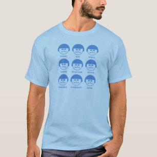 Botox SkyBlue Print Basic T-Shirt