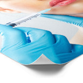 Botox und Einfüllspritzen durch einen ästhetischen Poster (Ecke)
