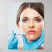 Botox und Einfüllspritzen durch einen ästhetischen Poster (Vorne)