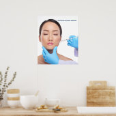 Botox und Einfüllspritzen durch einen ästhetischen Poster (Küche)