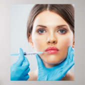 Botox und Einfüllspritzen durch einen ästhetischen Poster (Vorne)