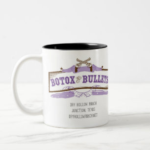 Botox und Kugel-Kaffee-Tasse Zweifarbige Tasse
