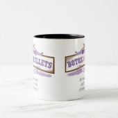 Botox und Kugel-Kaffee-Tasse Zweifarbige Tasse (Mittel)