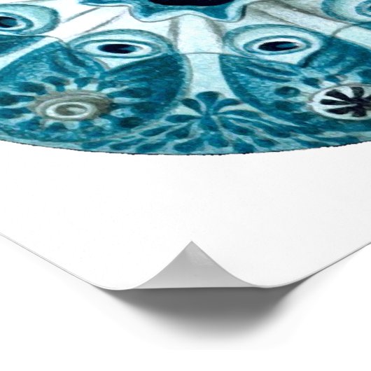 Botryllus Polycyclus Ernst Haeckel Kunstkunst Poster (Ecke)