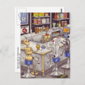 Bots' Nite Off Postkarte (Vorne/Hinten)