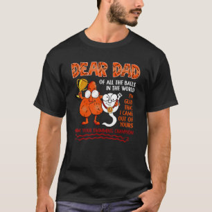 Botschaft an den Vater am Tag des Vaters Liebe Vat T-Shirt