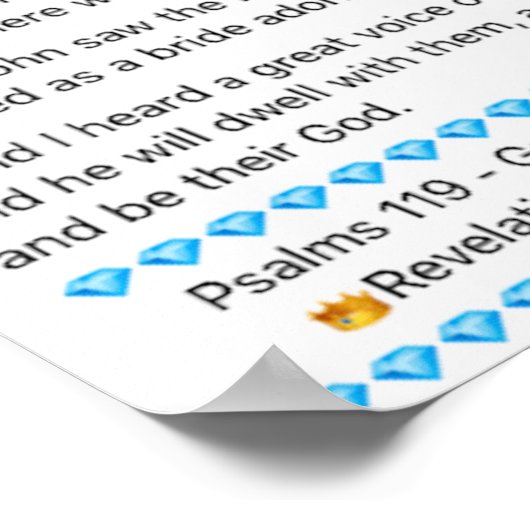 Botschaft an die Kirche Poster (Ecke)