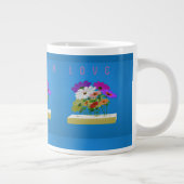 Botschaft an die Mutter mit der schönen modernen B Jumbo-Tasse (Rechts)