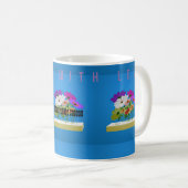 Botschaft an die Mutter mit der schönen modernen B Kaffeetasse (VorderseiteRechts)