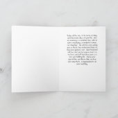 Botschaft an die Schwarze Tochter am Hochzeitstag Karte (Innenseite)