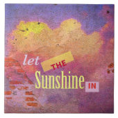 Botschaft an einer Mauer Fliese (Vorderseite)