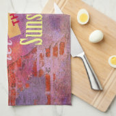 Botschaft an einer Mauer Geschirrtuch (Viertel Falte)