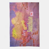 Botschaft an einer Mauer Geschirrtuch (Vertikal)