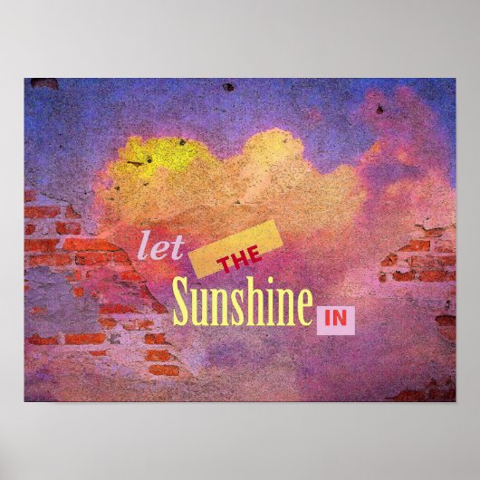 Botschaft an einer Mauer Poster (Vorne)