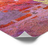 Botschaft an einer Mauer Poster (Ecke)