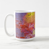Botschaft an einer Wand Kaffeetasse (Links)