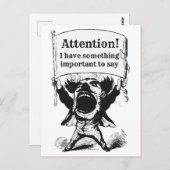 Botschaft an gewählte Beamte Postkarte (Vorne/Hinten)