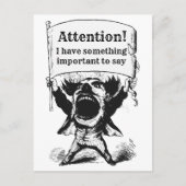 Botschaft an gewählte Beamte Postkarte (Vorderseite)