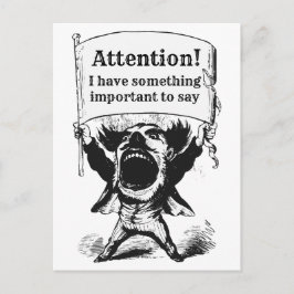 Botschaft an gewählte Beamte Postkarte