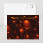 Botschaft aus dem Kosmos Postkarte (Vorne/Hinten)