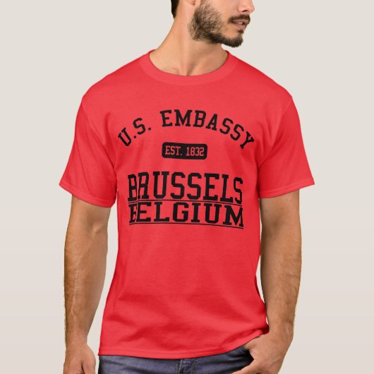 Botschaft Brüssel, Königreich Belgien T-Shirt (Vorderseite)