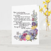 Botschaft der Hoffnung Karte (Gelbe Blume)