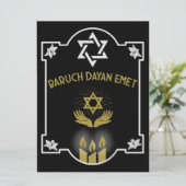 Botschaft der jüdischen Beileidsbekundung (Stehend Vorderseite)