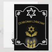 Botschaft der jüdischen Beileidsbekundung (Vorne/Hinten)