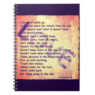 Botschaft der Liebe Notizblock