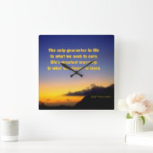 Botschaft der Uhr der Inspirationsmauer (Zuhause)