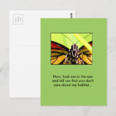 Botschaft des Monarchen Postkarte (Vorne/Hinten)