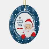 Botschaft des Weihnachtsmanns für den Individuelle Keramik Ornament (Rechts)