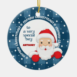 Botschaft des Weihnachtsmanns für den Individuelle Keramik Ornament