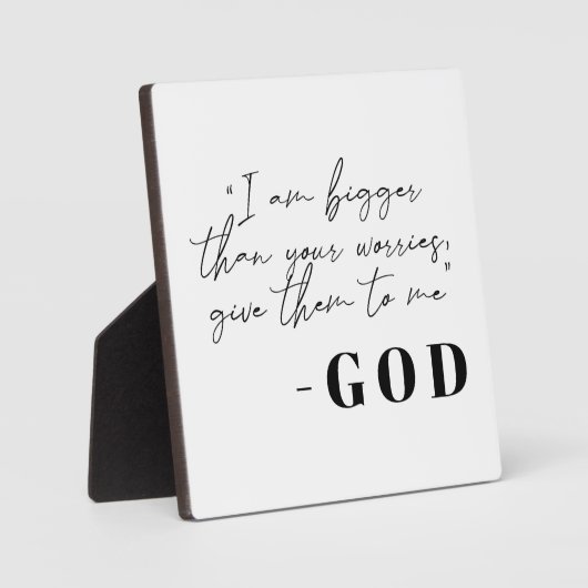 Botschaft Gottes Christliches Zeichen Fotoplatte (Vorderseite)