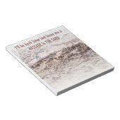 Botschaft im Sand Notizblock (angewinkelt)