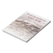 Botschaft im Sand Notizblock (Rotiert)