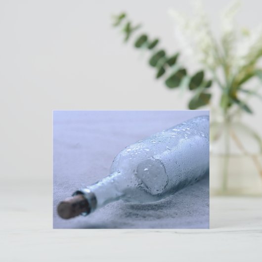 Botschaft im Sand Postkarte (Stehend Vorderseite)