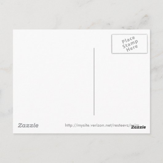 Botschaft im Sand Postkarte (Rückseite)