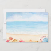 Botschaft in Bottle Beach Hochzeit Save The Date (Rückseite)