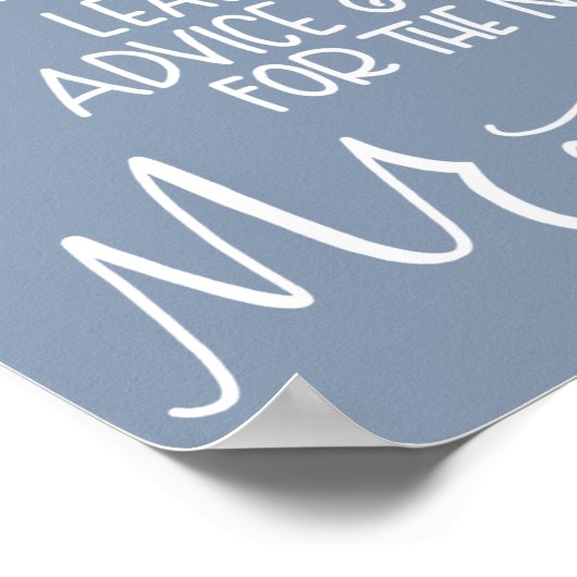 Botschaft in einem Flaschenheitszeichen - Französi Poster (Ecke)