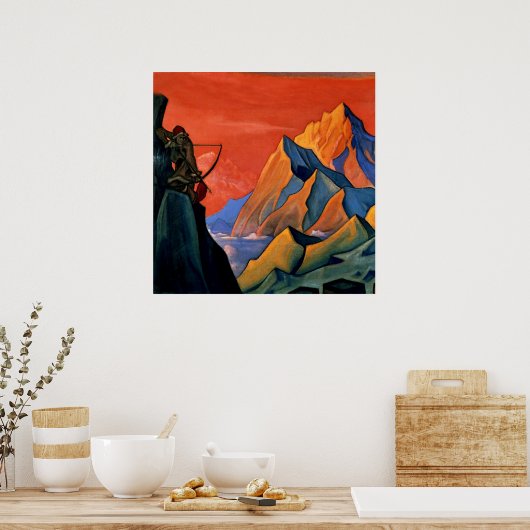 "Botschaft Shambala" von Nicholas Roerich Poster (Küche)