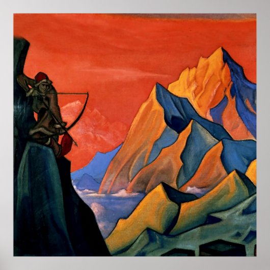"Botschaft Shambala" von Nicholas Roerich Poster (Vorne)